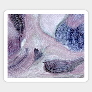 Blue Purple Violet Abstract Art Magnet